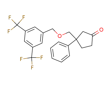 Cyclopentanone,
3-[[[3,5-bis(trifluoromethyl)phenyl]methoxy]methyl]-3-phenyl-
