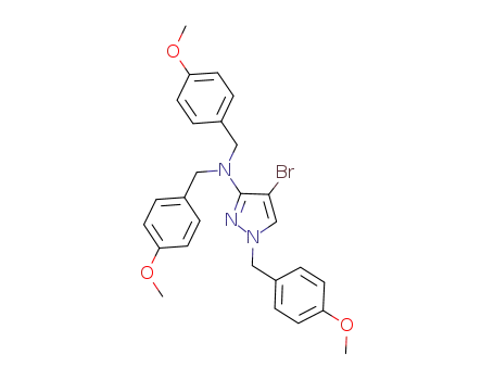 1H-Pyrazol-3-aMine, 4-broMo-N,N,1-tris[(4-Methoxyphenyl)Methyl]-