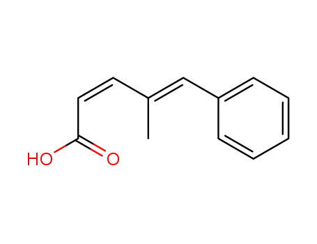 Molecular Structure of 77182-91-3 ((2Z,4E)-4-methyl-5-phenylpenta-2,4-dienoic acid)