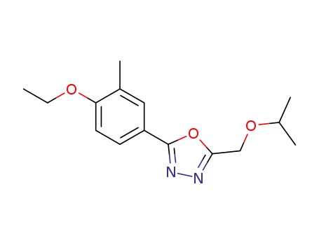 2-(4-ethoxy-3-methyl-phenyl)-5-isopropoxymethyl-[1,3,4]oxadiazole