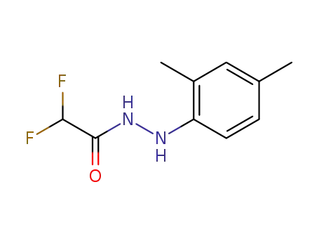 Molecular Structure of 201731-11-5 (N'-(2,4-dimethylphenyl)-2,2-difluoroacetohydrazide)