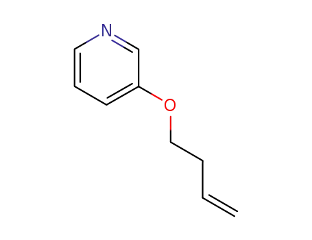 Molecular Structure of 634164-38-8 (Pyridine, 3-(3-butenyloxy)- (9CI))