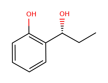 Molecular Structure of 615563-76-3 (Benzenemethanol, alpha-ethyl-2-hydroxy-, (alphaR)- (9CI))