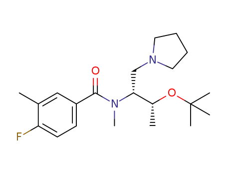 N-((2R,3R)-3-tert-butoxy-1-(pyrrolidin-1-yl)butan-2-yl)-4-fluoro-N,3-dimethylbenzamide