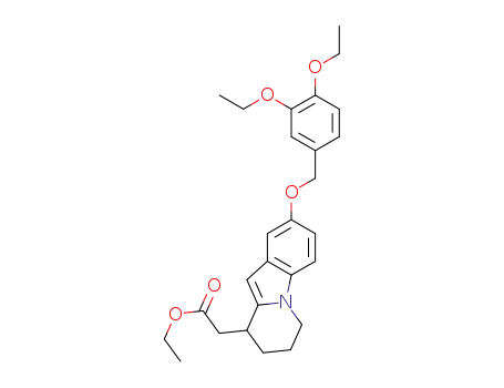 ethyl 2-(2-(3,4-diethoxybenzyloxy)-6,7,8,9-tetrahydropyrido[1,2-a]indol-9-yl)acetate