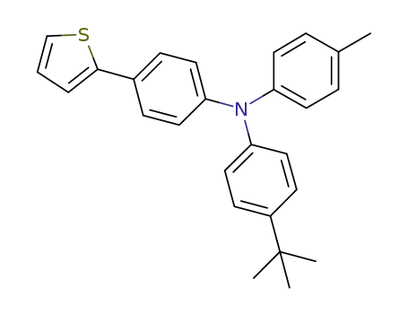 4-(tert-butyl)-N-(4-(thiophen-2-yl)phenyl)-N-(p-tolyl)aniline