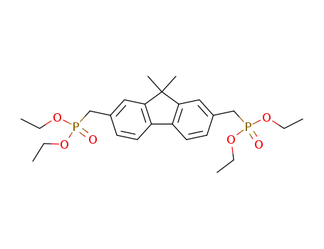 Molecular Structure of 1033000-99-5 (2,7-Bis(diethylphosphonomethyl)-9,9-dimethyl-9H-fluorene)