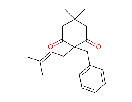 2-benzyl-5,5-dimethyl-2-(3-methyl-but-2-enyl)-cyclohexane-1,3-dione