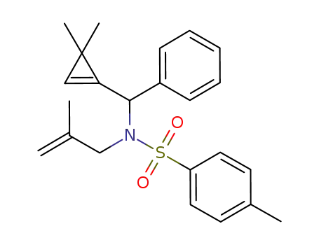 Molecular Structure of 1245616-53-8 (N-[(3,3-dimethylcycloprop-1-enyl)phenylmethyl]-4-methyl-N-(2-methylallyl)benzenesulfonamide)