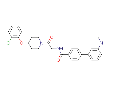 3'-dimethylamino-biphenyl-4-carboxylic acid {2-[4-(2-chloro-phenoxy)-piperidin-1-yl]-2-oxo-ethyl}-amide
