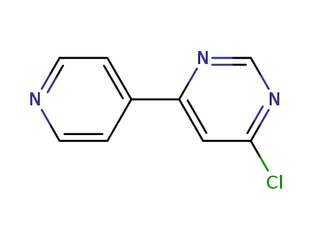 Molecular Structure of 954232-36-1 (4-chloro-6-pyridin-4-ylpyrimidine)