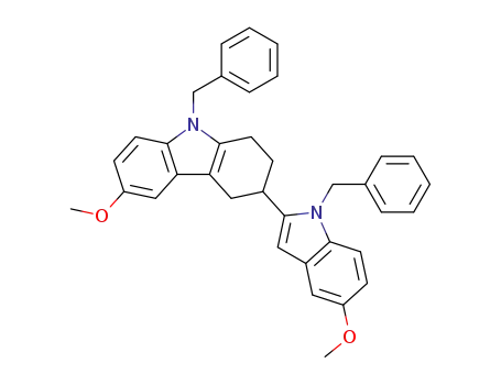 9-benzyl-3-(1-benzyl-5-methoxy-1H-indol-2-yl)-6-methoxy-2,3,4,9-tetrahydro-1H-carbazole