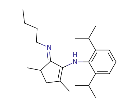 Molecular Structure of 1210405-88-1 ((E)-N-(5-(butylimino)-2,4-dimethylcyclopent-1-enyl)-2,6-diisopropylaniline)
