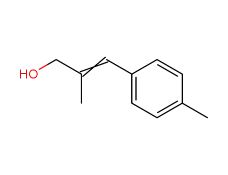 Molecular Structure of 56138-10-4 (2-Propen-1-ol, 2-methyl-3-(4-methylphenyl)-, (E)-)