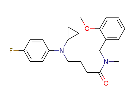 4-[cyclopropyl(4-fluorophenyl)amino]-N-(2-methoxybenzyl)-N-methylbutanamide