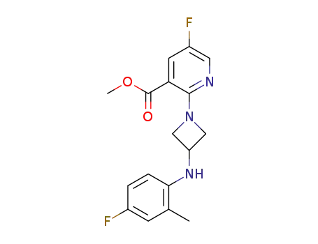 methyl 5-fluoro-2-(3-((4-fluoro-2-methylphenyl)amino)azetidin-1-yl)nicotinate