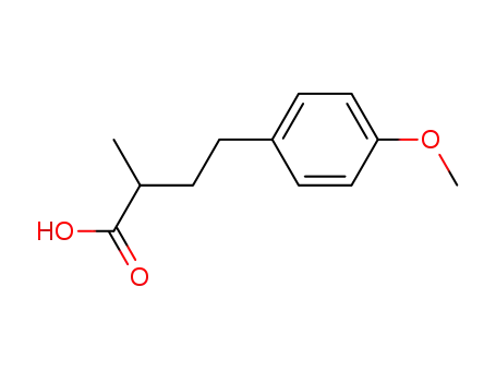 Molecular Structure of 196697-06-0 (Benzenebutanoic acid, 4-methoxy-a-methyl-)
