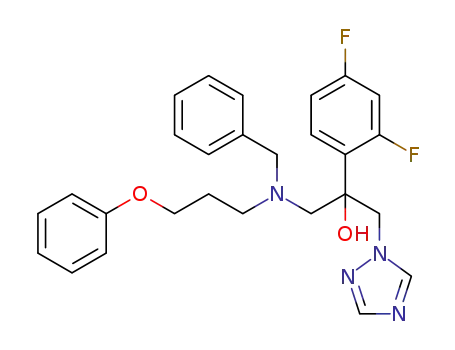 1-(benzyl(3-phenoxypropyl)amino)-2-(2,4-difluorophenyl)-3-(1H-1,2,4-triazol-1-yl)propan-2-ol
