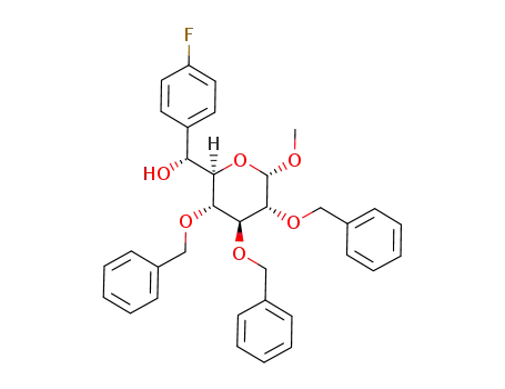 (R)-(4-fluorophenyl)[(2R,3S,4S,5R,6S)-3,4,5-tris(benzyloxy)-6-methoxy-tetrahydro-2H-pyran-2-yl]methanol
