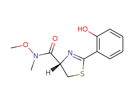 (4S)-2-(2-hydroxyphenyl)-4,5-dihydrothiazole-4-carboxylic acid N-methoxy-N-methylamide