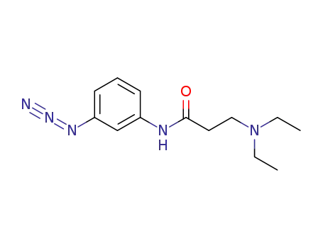 Molecular Structure of 1262546-37-1 (N-(3-azidophenyl)-3-(diethylamino)propanamide)