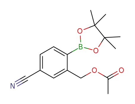 5-cyano-2-(4,4,5,5-tetramethyl-1,3,2-dioxaborolan-2-yl)benzyl acetate