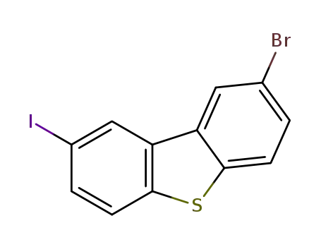 Molecular Structure of 1206544-88-8 (2-Bromo-8-iododibenzothiophene)