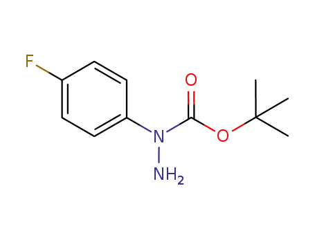 Molecular Structure of 1075749-75-5 (tert-butyl 1-(4-fluorophenyl)hydrazinecarboxylate)