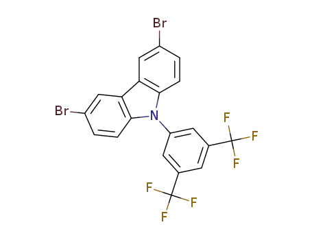 9-(3,5-bis(trifluoromethyl)phenyl)-3,6-dibromocarbazole