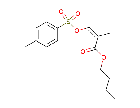 butyl (Z)-2-methyl-3-(p-toluenesulfonyloxy)prop-2-enoate
