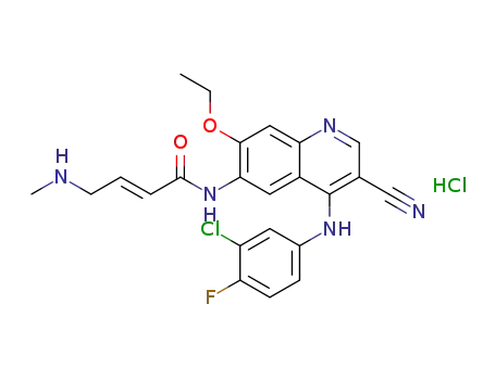 (E)-4-(methylamino)-but-2-enoic acid [4-(3-chloro-4-fluorophenylamino)-3-cyano-7-ethoxyquinolin-6-yl]amide hydrochloride