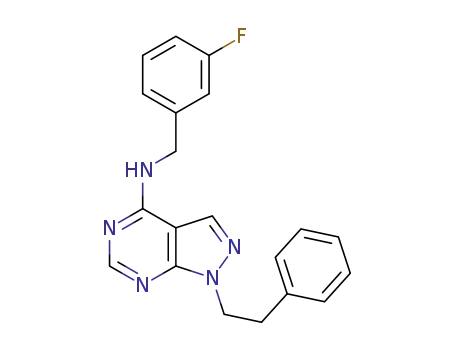 N-(3-fluorobenzyl)-1-(2-phenylethyl)-1H-pyrazolo[3,4-d]pyrimidin-4-amine