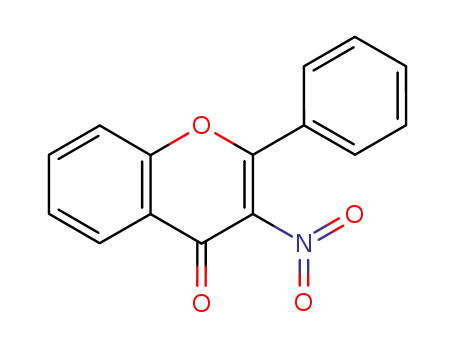 Molecular Structure of 10524-88-6 (4H-1-Benzopyran-4-one, 3-nitro-2-phenyl-)