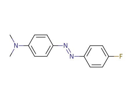 Molecular Structure of 51788-90-0 (Benzenamine, 4-[(4-fluorophenyl)azo]-N,N-dimethyl-, (E)-)