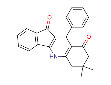 Molecular Structure of 4348-29-2 (7,7-dimethyl-10-phenyl-6,7,8,10-tetrahydro-5H-indeno[1,2-b]quinoline-9,11-dione)