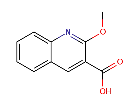 Molecular Structure of 70659-29-9 (2-methoxy-3-quinolinecarboxylic acid)