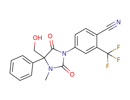 4-[2,5-dioxo-4-(hydroxymethyl)-3-methyl-4-phenylimidazolidin-1-yl]-2-(trifluoromethyl)benzonitrile