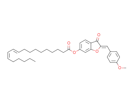 (Z)-2-(4-methoxybenzylidene)-3-oxo-2,3-dihydrobenzofuran-6-yl (10E,12Z)-linoleate