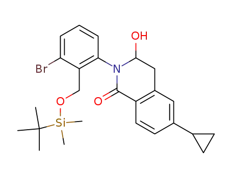 2-(3-bromo-2-{[(tert-butyldimethylsilyl)oxy]methyl}phenyl)-6-cyclopropyl-3-hydroxy-3,4-dihydro-2H-isoquinolin-1-one