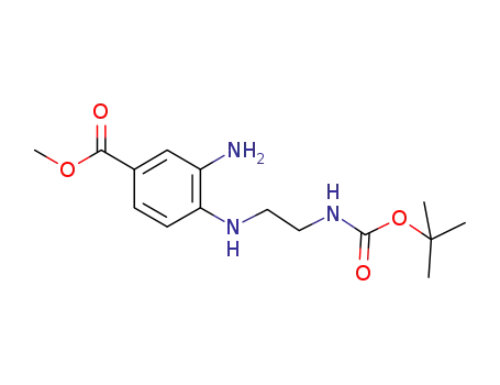 3-amino-4-(2-tert-butoxycarbonylamino-ethylamino)-benzoic acid methyl ester