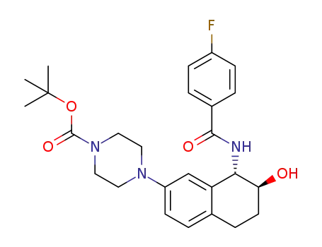 tert-butyl 4-((7S,8S)-8-(4-fluorobenzamido)-7-hydroxy-5,6,7,8-tetrahydronaphthalen-2-yl)piperazine-1-carboxylate