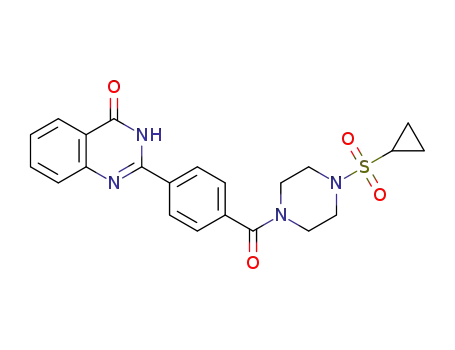 2-(4-(4-(cyclopropylsulfonyl)piperazine-1-carbonyl)phenyl)quinazolin-4(3H)-one