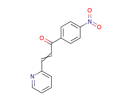 Molecular Structure of 18096-97-4 (2-Propen-1-one, 1-(4-nitrophenyl)-3-(2-pyridinyl)-)