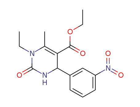 1-ETHYL-6-METHYL-4-(3-NITRO-PHENYL)-2-OXO-1,2,3,4-TETRAHYDRO-PYRIMIDINE-5-CARBOXYLIC ACID ETHYL ESTER
