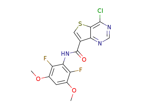 4-chloro-N-(2,6-difluoro-3,5-dimethoxyphenyl)thieno[3,2-d]pyrimidine-7-carboxamide