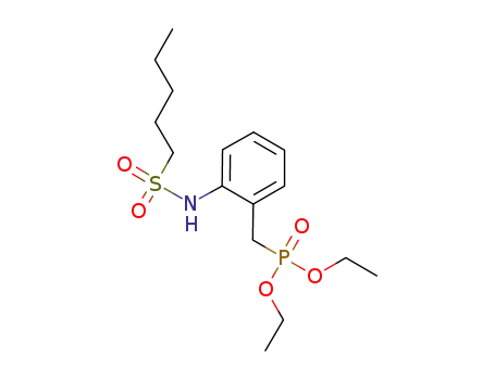 diethyl 2-(n-pentylsulfonamido)benzylphosphonate