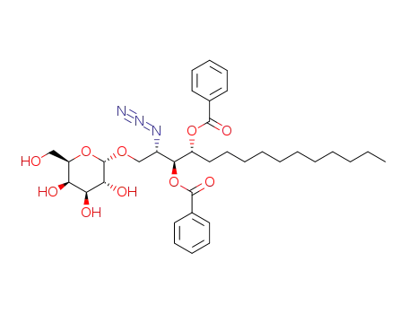 (2S,3S,4R)-2-azido-3,4-di-(benzoyloxy)-1-(α-D-galactopyranosyloxy)pentadecane