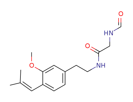 2-formylamino-N-{2-[3-methoxy-4-(2-methyl-propenyl)-phenyl]-ethyl}-acetamide