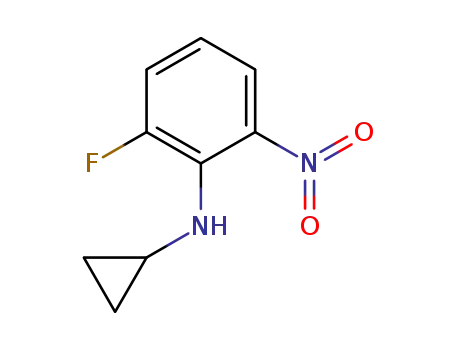 Molecular Structure of 1338482-91-9 (N-cyclopropyl-2-fluoro-6-nitroaniline)