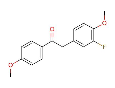 2-(3-fluoro-4-methoxyphenyl)-1-(4-methoxy-phenyl)ethanone